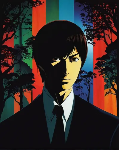 yukio,persona,modern pop art,kojima,cool pop art,evangelion,popart,pop art style,shirakami-sanchi,anime 3d,spotify icon,color 1,vector image,png image,lupin,effect pop art,vector art,anime boy,spy visual,anime cartoon,Illustration,Vector,Vector 09