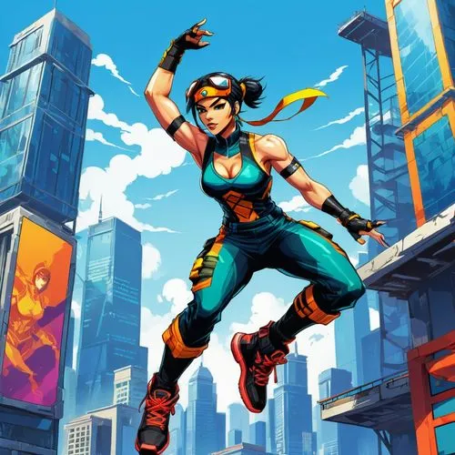 bulletgirl,wayforward,teal and orange,gaige,strider,kuribayashi,brigette,cammy,chell,mobile video game vector background,zarina,game illustration,skycraper,seamico,garrison,neith,vector girl,wakka,sprint woman,transistor