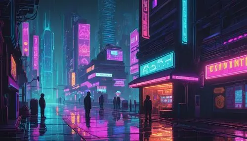 cyberpunk,cybercity,neon arrows,cyberscene,bladerunner,cybertown,neons,neon ghosts,neon lights,cityscape,neon,neon light,cyberworld,neon coffee,shinjuku,colorful city,neon drinks,synth,alleyway,neon sign,Unique,Pixel,Pixel 01