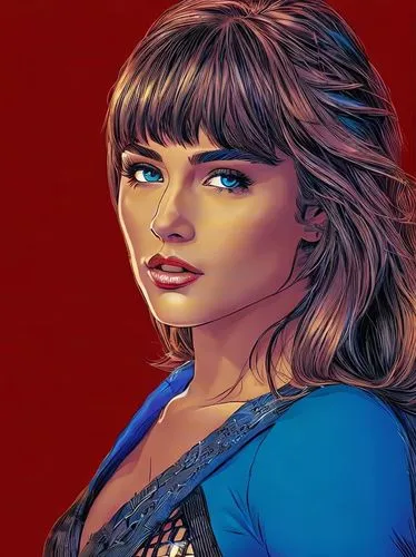 DC COMICS, HIGH DEFINITION, COLOR 30,custom portrait,digital painting,portrait background,fantasy portrait,valerian,digital art,retro woman,mystique,world digital painting,digital artwork,laurie 1,art