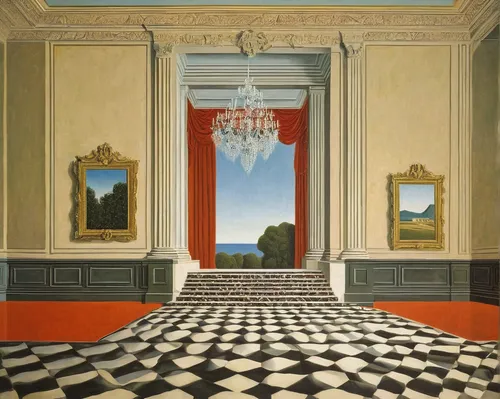 checkered floor,villa farnesina,neoclassical,palace,barberini,danish room,royal interior,villa cortine palace,groenendael,villa balbianello,white room,parquet,chessboard,cd cover,palazzo,europe palace,paintings,entrance hall,morning illusion,drottningholm,Art,Artistic Painting,Artistic Painting 06