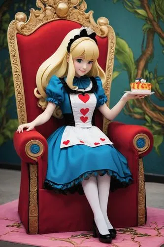 alice in wonderland,alice,queen of hearts,queen of puddings,doll kitchen,doll dress,frula,kotobukiya,wonderland,royal icing,sugar paste,cosplay image,heart with crown,cinderella,a princess,painter doll,fairy tale character,dollfie,princess,tea party,Illustration,Vector,Vector 02