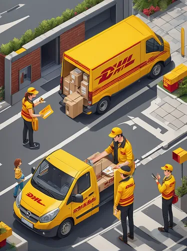 Compose a humorous dialogue between a DHL customer and a delivery driver.,dhl,parcel service,delivery trucks,delivery truck,parcel delivery,deliver goods,delivering,delivery,delivery note,courier driv