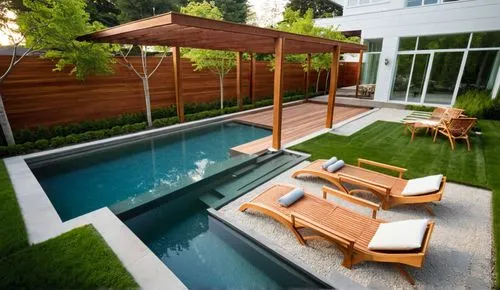 dug-out pool,outdoor pool,landscape design sydney,artificial grass,landscape designers sydney,wooden decking,Photography,General,Realistic