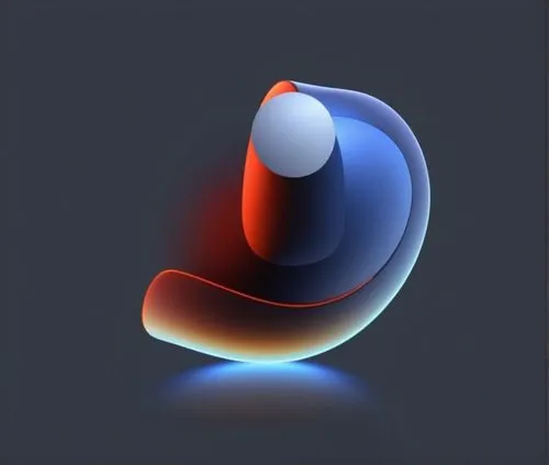 圆形屏幕和机身材质色彩碰撞，简约大气商务感。,an abstract logo made up of a large sphere,trackball,cinema 4d,orb,vimeo icon,gradient mesh,homebutton,Photography,General,Realistic