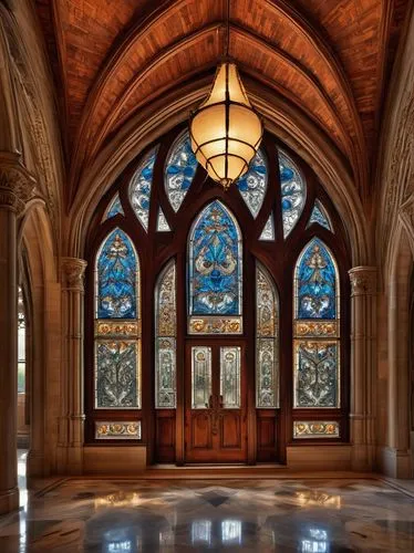 stained glass windows,stained glass,stained glass window,church windows,transept,sewanee,altgeld,cloisters,christ chapel,cloistered,narthex,vaulted ceiling,stained glass pattern,church window,leaded glass window,entranceway,wayside chapel,cloister,entryway,front window,Photography,Black and white photography,Black and White Photography 01