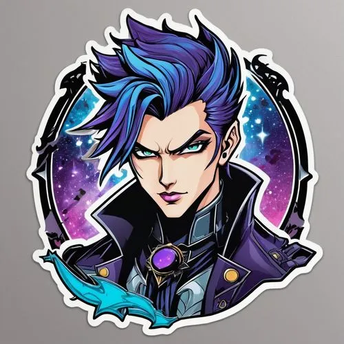 pompadour,rein,life stage icon,edit icon,y badge,witch's hat icon,raven rook,twitch icon,b badge,n badge,sticker,sigma,p badge,g badge,k badge,growth icon,head icon,d badge,r badge,yukio,Unique,Design,Sticker