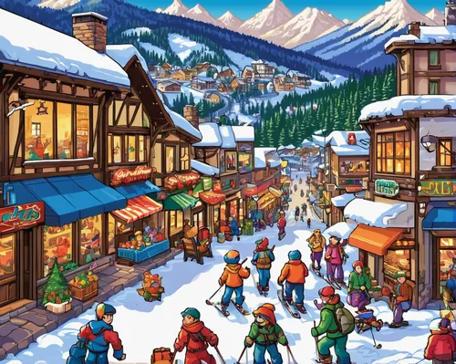 winter village,ski resort,vail,alpine village,christmas town,aurora village,christmas skiing,ski station,christmas village,mountain village,winter festival,escher village,ski race,ski facility,christmas market,zermatt,christmas landscape,bansko,whistler,christmas snowy background,Unique,Pixel,Pixel 05