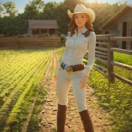 countrygirl,cowgirl,cowgirls,farm girl,country style,country,country-western dance,southern belle,country dress,team penning,heidi country,texan,farm set,country song,country-side,ranch,western,western riding,farmer,cattle show,Game&Anime,Pixar 3D,Pixar 3D