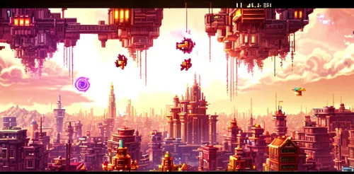 iconoclasts,primordia,airships,platforming,wayforward,chronicon,oddworld,destroyed city,skyreach,refineria,gameworld,lavonia,sundering,skyterra,majesco,blackgate,coruscant,calydonian,citadels,trine