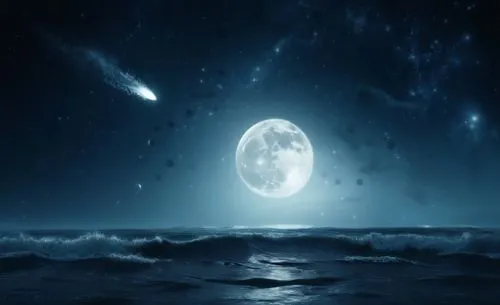 moon and star background,sea night,blue moon,ocean background,moonlit night,moonlight,the night sky,moonlike,moonglow,moonlit,jupiter moon,night sky,nightsky,the moon,moondance,moonscapes,moonbeams,moon at night,moon night,moondust,Conceptual Art,Fantasy,Fantasy 02