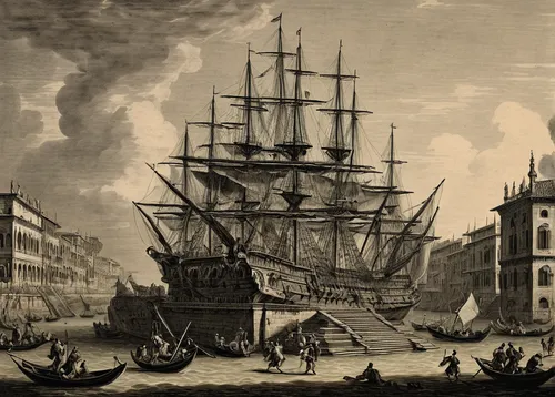 manila galleon,baltimore clipper,full-rigged ship,east indiaman,sloop-of-war,naval battle,portuguese galley,old port,galleon ship,seaport,caravel,inflation of sail,galleon,genoa,nassau,engraving,mayflower,christopher columbus's ashes,trireme,barque,Art,Classical Oil Painting,Classical Oil Painting 35