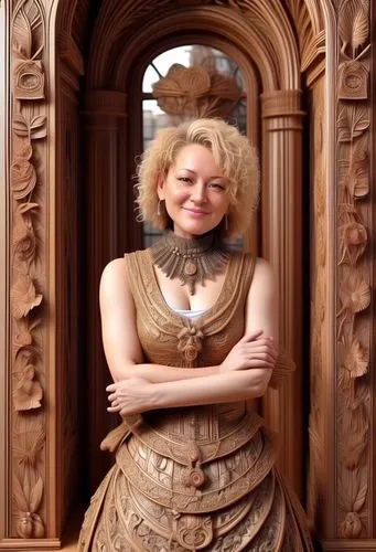 riopa fernandi,celtic queen,iulia hasdeu castle,russian folk style,steampunk,girl in a historic way,wood elf,carved wood,art nouveau,victorian lady,a charming woman,hipparchia,wood carving,wood art,victorian style,celtic woman,dwarf sundheim,pixie-bob,miss circassian,fairy tale character