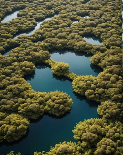 green trees with water,eastern mangroves,mangroves,aerial landscape,the danube delta,danube delta,reflection of the surface of the water,tree tops,river delta,aerial photography,artificial islands,acid lake,floating islands,river landscape,treetops,aerial photograph,tropical and subtropical coniferous forests,floating over lake,danubedelta,forests,Photography,Artistic Photography,Artistic Photography 01