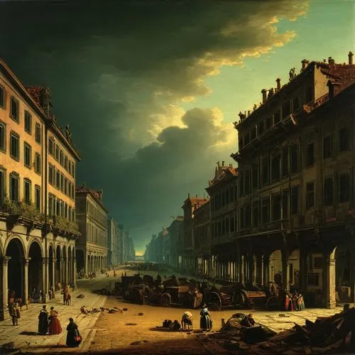 canaletto,nicolaes,cuyp,guardi,bellotto,sweerts,vernet,carreau,street scene,venetian,the city of mozart,mauritshuis,night scene,dossi,balke,ortner,cornelis,beaubrun,bouckaert,venice square,Art,Classical Oil Painting,Classical Oil Painting 25