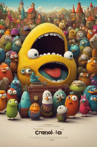 pacman,cinema 4d,minions,minion,pac-man,thumb cinema,cranachan,characters,cereals,chaotic,crawl,crowded,android icon,crayon background,cute cartoon character,children's background,people characters,crash-land,mooncake festival,crangon crangon,Illustration,Paper based,Paper Based 14