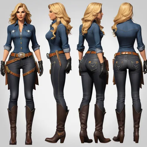 police uniforms,a uniform,policewoman,uniforms,nurse uniform,high waist jeans,leather texture,jeans pattern,women's clothing,women's boots,costume design,concept art,knee-high boot,female doctor,ladies clothes,riding boot,women clothes,officer,bodice,leather boots,Unique,Design,Character Design