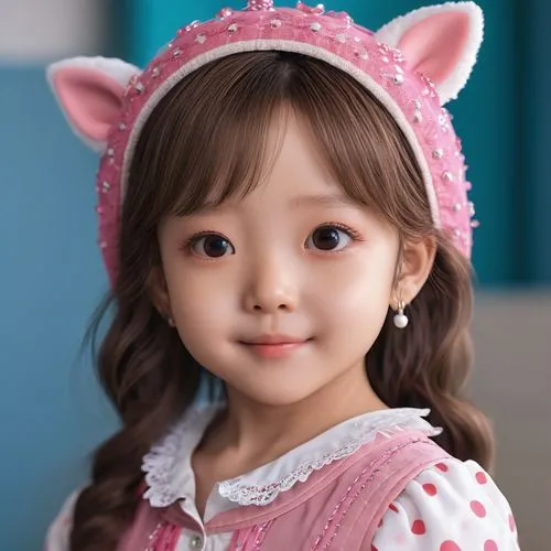 little girl in pink dress,doll's facial features,little girl,songpyeon,cute baby,minie,girl wearing hat,little princess,little girl fairy,the little girl,child girl,female doll,child fairy,child portrait,chen,paeonie,fairy tale character,girl doll,cute cartoon character,yeonsan hong,Photography,General,Realistic