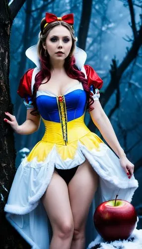 snow white,belle,queen of hearts,edea,vasilisa,fionna,Illustration,Realistic Fantasy,Realistic Fantasy 46