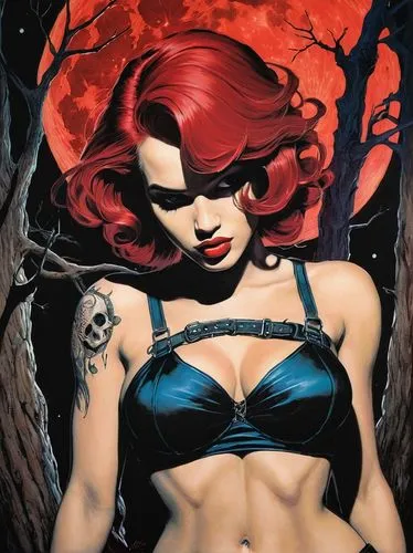 bloodrayne,madelyne,demona,palmiotti,lilith,viveros,black widow,vampire woman,demoness,brubaker,cassaday,batwoman,mcniven,macniven,baroness,nightshade,vampire lady,vampira,burlesques,bolland,Illustration,American Style,American Style 06