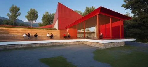 The intricate detail of a vibrant red-sprayed wall and the bold blue lines of the building scheme include a rustic rustic wooden exterior, a rustic wooden exterior, and a wooden rusted log cabin. A bo