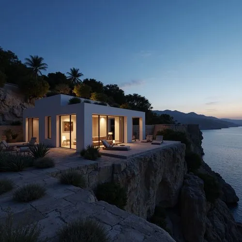 amanresorts,holiday villa,greek island,greece,greek islands,cliffside