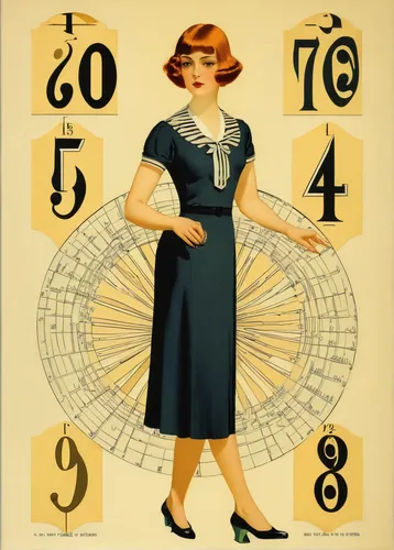 Calculate the sum of two numbers,twenties women,art deco woman,twenties,twenties of the twentieth century,numerology,20s,playing card,1940 women,vintage paper doll,girl with a wheel,retro paper doll,d