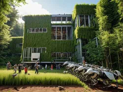 forest house,ecotopia,cubic house,house in the forest,greenhut,earthship,greentech,green living,cube house,kudzu,electrohome,treehouses,tree house hotel,ecovillages,ecovillage,cube stilt houses,tree house,grass roof,treehouse,bamboo forest,Photography,General,Realistic