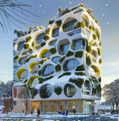 cubic house,snowhotel,apartment building,appartment building,building honeycomb,winter house,Photography,Artistic Photography,Artistic Photography 09