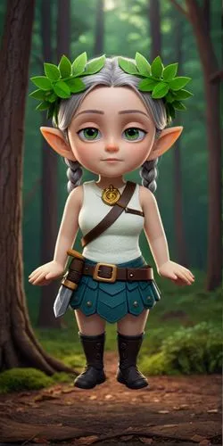 Niña en el bosque,fae,nissa,male elf,wood elf,korowai,elfin,Photography,General,Fantasy