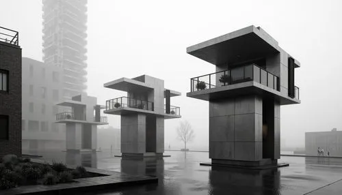 cube stilt houses,stilt houses,unbuilt,zumthor,cubic house,renders,render,apartment block,urban towers,cantilevers,modern architecture,3d render,3d rendering,apartment blocks,crane houses,sky apartment,asian architecture,sketchup,penthouses,corbu