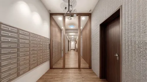 walk-in closet,hallway space,hallway,kraft paper,laminated wood,assay office,room divider,corridor,search interior solutions,patterned wood decoration,wood flooring,hotel hall,storage cabinet,recessed