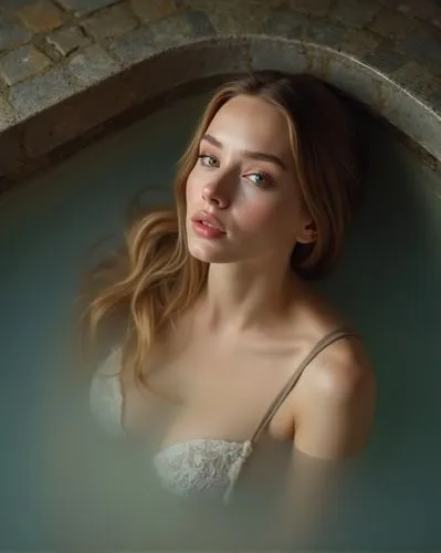 the girl in the bathtub,bathtub,margairaz,tub,the blonde in the river,bathilde,Photography,General,Realistic