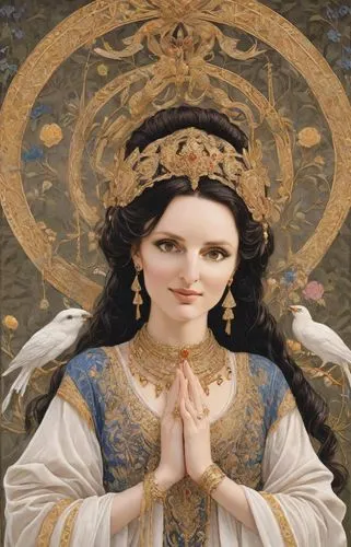 guanyin,the prophet mary,the angel with the veronica veil,bvm,baroque angel,frigga