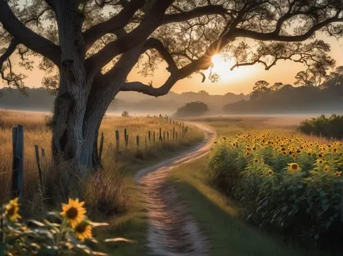 pathway,sunflower field,the mystical path,country road,meadow landscape,nature landscape,vineyard road,spring morning,meadow rues,tree lined path,landscape photography,chemin,path,landscape nature,rural landscape,deviantart,cape cod,footpath,beautiful landscape,hiking path,Photography,Artistic Photography,Artistic Photography 02