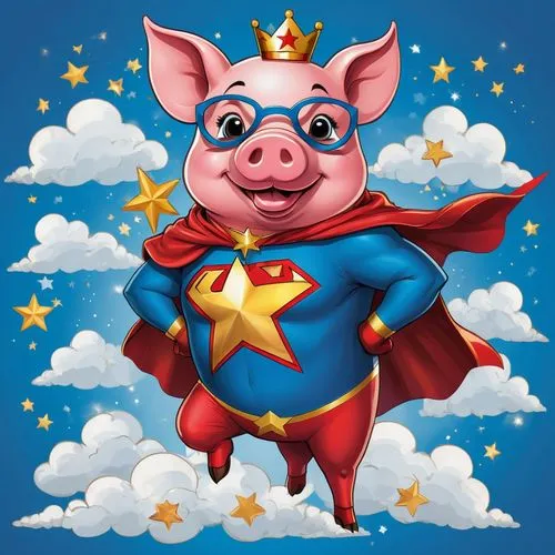 cartoon pig,mcdull,suckling pig,pig,kawaii pig,pigman,Unique,Design,Infographics