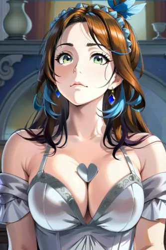 amy lee, big boobs,the anime character is posing with her  open,kuchel,messalina,tirona,longmei,cana,carmela,Anime,Anime,General