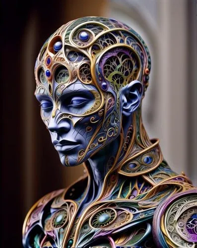 bodypainting,bodypaint,body painting,neon body painting,afrofuturism,body art,oenomaus,png sculpture,osirian,cyborg,polychromed,bajoran,ultron,fractalius,automaton,ebz,artist's mannequin,nebula guardian,vetra,andromeda