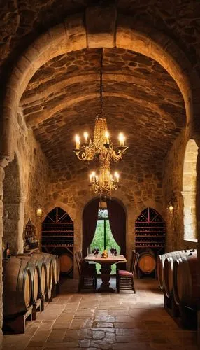 cellar,wine barrels,wine barrel,winery,chateau margaux,chambertin,vaulted cellar,castle vineyard,inglenook,barossa,beaujolais,giacosa,celler,southern wine route,winemaker,beaucastel,mayacamas,pomerol,poblet,gevrey,Illustration,Paper based,Paper Based 15