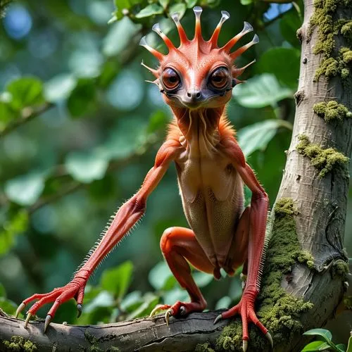 uakari,woodhoopoes,red meerkat,red eft,korowai,kulu,Photography,General,Realistic