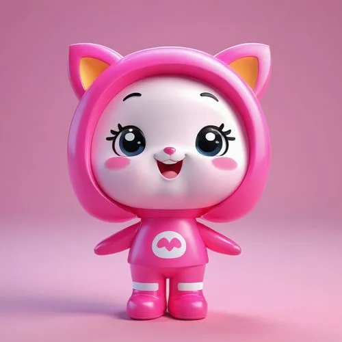 cute cartoon character,pink cat,kidrobot,doll cat,meap,the pink panter,hello kitty,pinki,minbu,lipinki,pinkaew,minirose,dunny,minimo,cute cartoon image,pinky,pinkola,kewpie doll,sylbert,suara,Unique,3D,3D Character