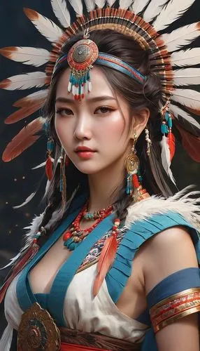 mongolian girl,pocahontas,inner mongolian beauty,dianbai,longmei,warrior woman,xixia,female warrior,asian costume,kuanyin,asian woman,tianxia,amaterasu,jianyin,native american,mongolians,yuanpei,diaochan,oriental princess,huaylas,Photography,General,Natural