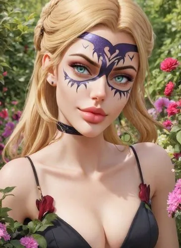 face paint,face painting,spider flower,liliana,kerrii,anastasiadis,edea,ekatarina,tera,masquerade,karavas,rose png,bodypaint,dahlia pinata,catrina calavera,margairaz,flower fairy,bodypainting,melone,garden fairy,Photography,Realistic