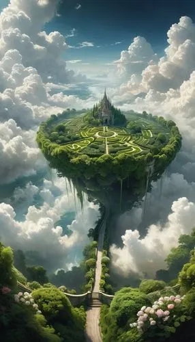 fantasy landscape,neverland,fantasy picture,floating island,fairy world,an island far away landscape,Conceptual Art,Fantasy,Fantasy 11