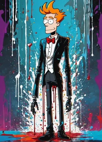 tuxedo,groom,tuxedo just,suit,suit of spades,the groom,wedding suit,david bowie,syndrome,dark suit,villain,2d,frankenstein,fry,halloween frankenstein,the suit,joker,cartoon doctor,beaker,suit actor,Conceptual Art,Graffiti Art,Graffiti Art 08