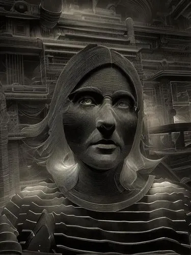 woman sculpture,farquaad,png sculpture,portishead,gioconda,woman's face,npc,nevelson,coraline,tussaud,nomellini,gudea,olmec,staudacher,head woman,zaius,la catrina,woman face,leota,paolozzi,Art sketch,Art sketch,Retro