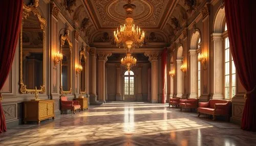 royal interior,europe palace,enfilade,château de chambord,ornate room,corridor,hallway,villa cortine palace,residenz,ritzau,foyer,entrance hall,louvre,versailles,ballroom,empty interior,mirogoj,hermitage,grandeur,the royal palace,Photography,General,Realistic