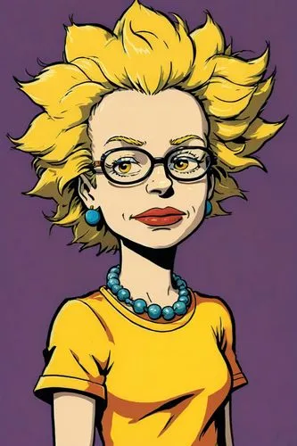 cynthia (subgenus),arnica,librarian,cynara,caricature,sprint woman,rockabella,comic halftone woman,aurora yellow,caricaturist,comic character,perennial sowthistle,yellow and black,cartoonist,pixie-bob,digital drawing,custom portrait,flat blogger icon,comic style,cartoon character,Illustration,Vector,Vector 03