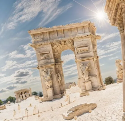 ancient greek temple,ephesus,greek temple,pamukkale,the ancient world,acropolis,parthenon,the parthenon,temple of hercules,celsus library,doric columns,athens,hellas,paestum,ancient roman architecture