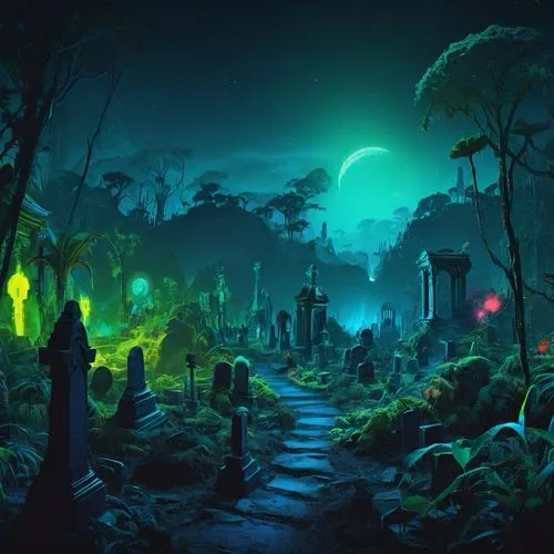 halloween background,cartoon video game background,halloween wallpaper,fantasy landscape,fantasy picture,haunted forest,badland,halloween scene,background design,night scene,darklands,deadmarsh,tiberium,dark park,3d fantasy,the mystical path,fairy village,3d background,wildstar,youtube background,Conceptual Art,Fantasy,Fantasy 02